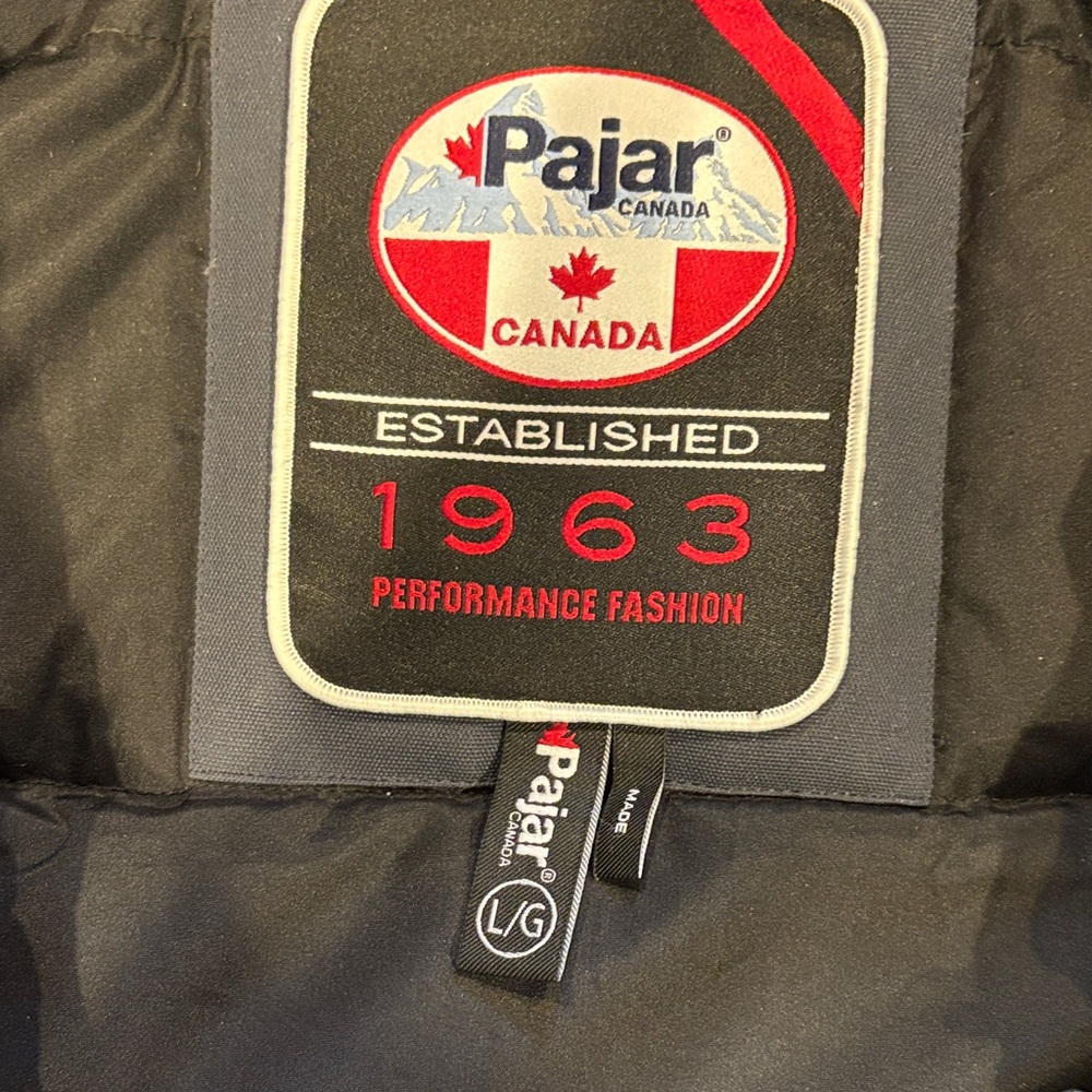 Pajar Men's Black Puffer Jacket with Fur Hood - Picture 2 of 10